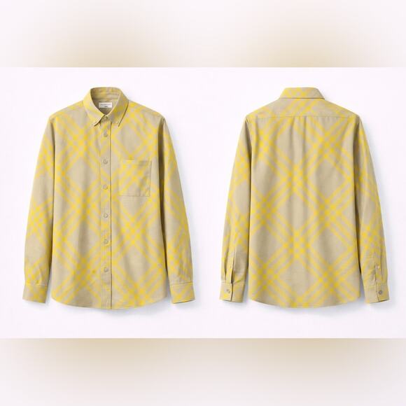 BurberryChecked Cotton-Twill Shirt NWT XXL